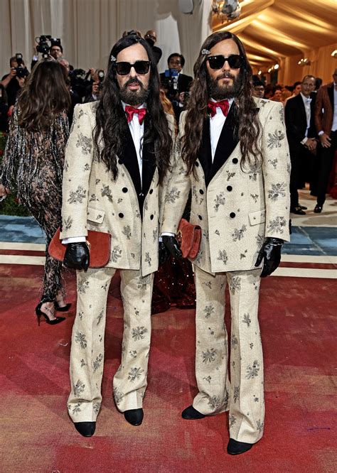 alessandro michele gucci met gala|Jared Leto Twins with Alessandro Michele on 2022 .